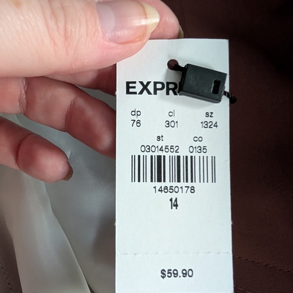 Express Rose Pink Corset Tie Mid-Rise Shorts Size 14 (NWT) - Picture 5 of 11